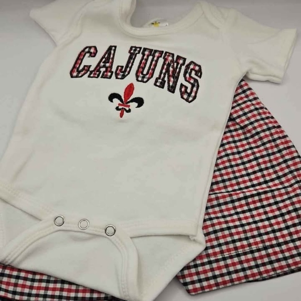 Lafayette Ragin Cajuns Baby Short Set